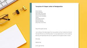 teacher resignation letter exles