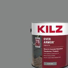 kilz over armor smooth slate gray