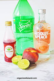 peach vodka drink organized island