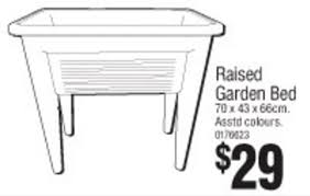 Raised Garden Bed 70 X 43 X 66cm Offer