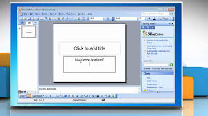 Microsoft Powerpoint 2003 Add Hyperlinks To Presentation On Windows 7
