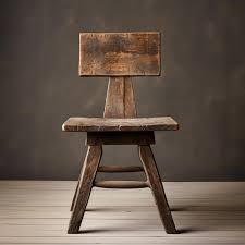 a wooden chair on a wooden floa wooden