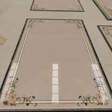 por marble floor border designs