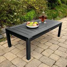 Highwood Eco Friendly Adirondack Conversation Table Black