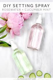 diy makeup setting spray rosewater or