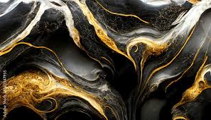 Gold And Black Luxurious Marble
