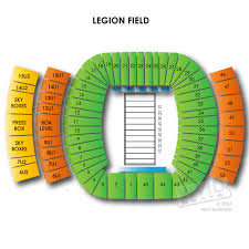Game Day Stadium Information Legion Field Stadium Seating Chart
