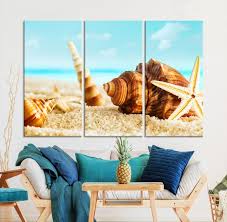 Beach Wall Art Canvas Print Framed
