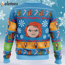 good guys chucky ugly christmas sweater