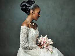 afro bridal styles by junior green hair