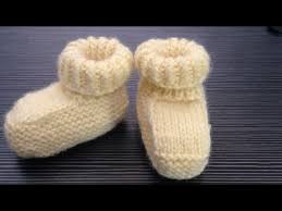 how to knit baby booties part 1 for