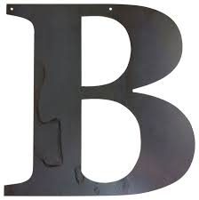 rustic large letter b contemporary