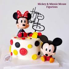 minnie mouse figurines cake topper