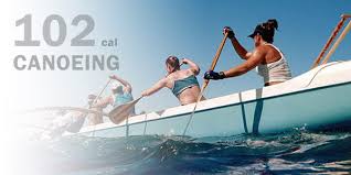 How many calories do you burn outrigger canoeing?