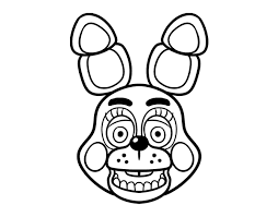 Five nights at freddy's coloring pages five nights at freddy's (often abbreviated to fnaf) is a media franchise based around an indie video game series created, designed, developed, and published by scott cawthon first time released in 2014. Bonnie Toy Face From Five Nights At Freddy S Coloring Page Coloringcrew Com Coloring Home