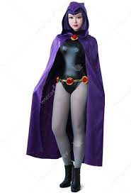 Raven Costume | Raven Halloween Cosplay Costume Purple Cloak