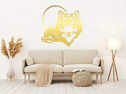 wall stickers art wolf home décor