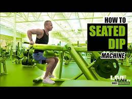 how to do a machine seated dip
