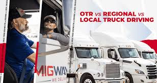 regional vs local truck driving