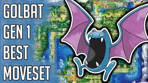 Golbat Gen 1 Best Moveset - Golbat Best Moveset Moves Pokemon Red Blue  Yellow Version Guide - YouTube