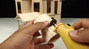 Queen Anne Style Popsicle Stick House