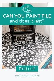 can you paint tile does it last the