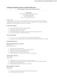 Examples Of College Resume Resume Example Resume For College