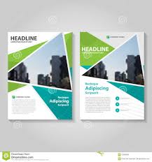 Triangle Vector Annual Report Leaflet Brochure Flyer Template Design
