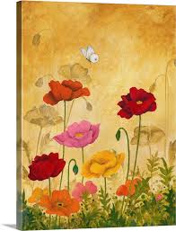Poppy Garden Wall Art Canvas Prints