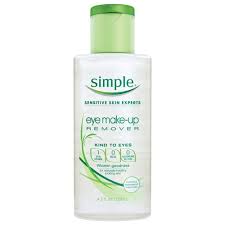 simple kind to eyes eye makeup remover