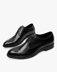 Genuine Leather Toe Cap Derby Shoes