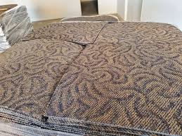 rubber backed commercial nylon carpet tiles