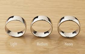 Our women's rings and some of our mens rings. The Difference Between Light Medium Heavy Weight Wedding Rings