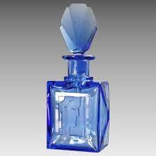 unique 3pc czech royal blue crystal art