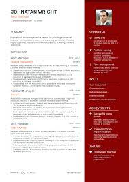 5 floor manager resume exles guide