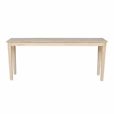 wood shaker console table