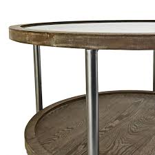 Hudson Glass Top Round Coffee Table