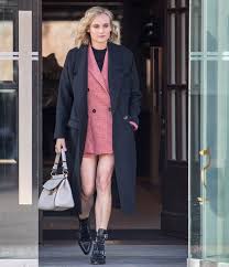 diane kruger wearing outfit by mango