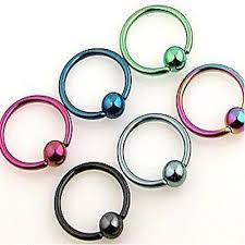 12pcs anium captive bead rings