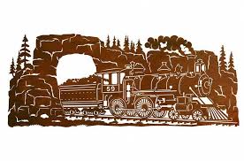 42 Steam Locomotive Train Scenic Metal