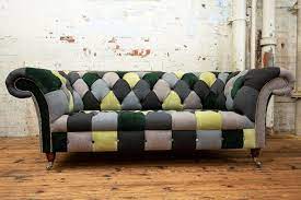 kew patchwork chesterfield sofa