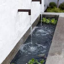 Backyard Wall Water Fountains Design Ideas