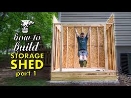 How To Build A Shed Pt 1 Framing