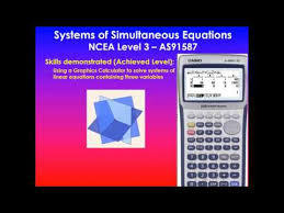 simultaneous equations ncea level 3