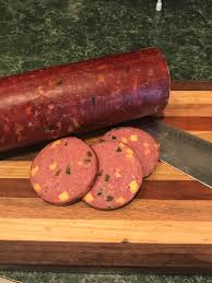 A mildly spiced summer sausage made with mustard seed and black pepper. 1st Jalapeno Cheese Summer Sausage Smoking