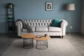 modern grey chesterfield sofa empirio