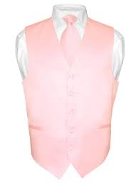 men s dress vest necktie solid color