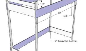 diy loft bunk bed design plans twin