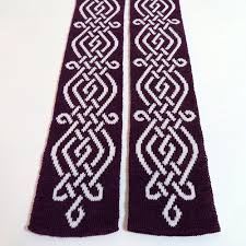 celtic fantasy scarf nifty knitter