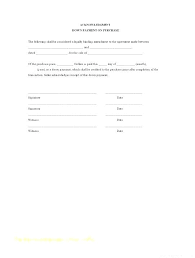Simple Payment Agreement Template Letter Between Two Parties